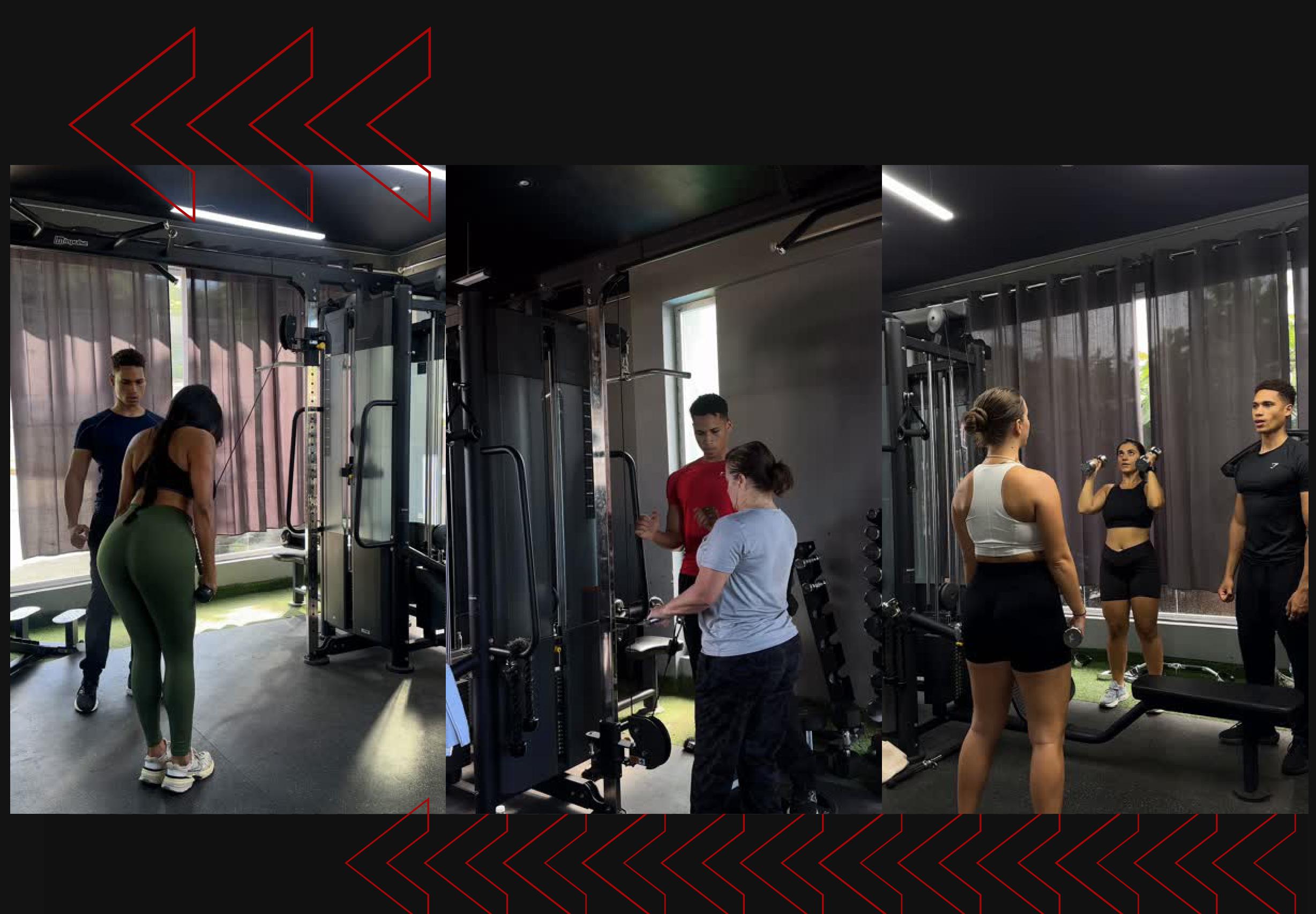 Javier Pérez entrenando clientes